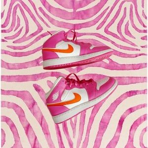 nike pink and orange shoes